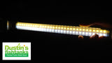 Two Rows of LED's providing supreme planted aquarium led lighting.