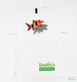 Clown Loach T-Shirt with Dustin's FishTanks logo