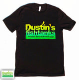 Black Dustin's Fishtanks T-shirt