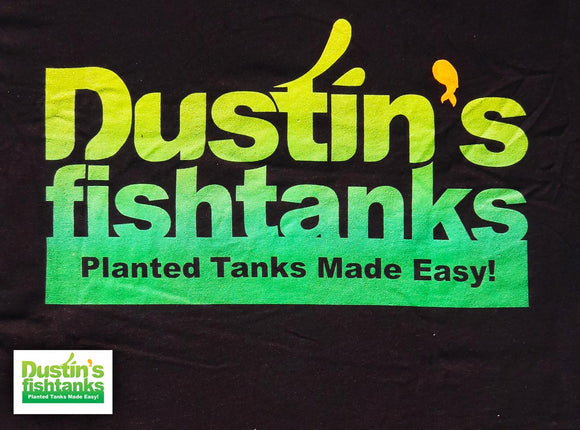 Black Dustin's Fishtanks T-shirt
