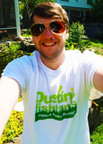 White Dustin's Fishtanks T-shirt